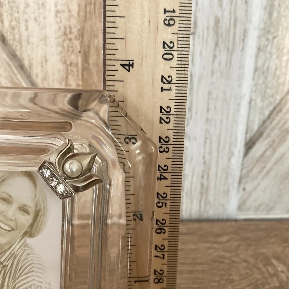 Lenox Faux Diamonds and Pearls Crystal Picture Frame